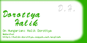 dorottya halik business card
